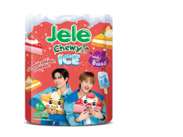  Jele/Jele Chewy Jelly mixed with Konjac, Strawberry & Yuzu Cheesecake Flavor, 108 g.