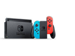 Neon Red is a Nintendo Switch (Nintendo Switch (Neon Red/Neon Blue LCD, 32GB) with a built-in non-removable 4310mAh Li-ion battery)