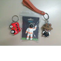 Set of 3 keychains