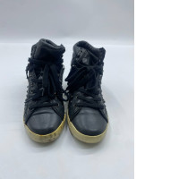 Women's black high top sneakers