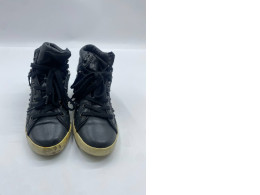 Women's black high top sneakers