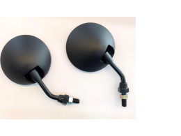St of 2 Rearview mirror (short) round black Mio.Fino.N-Max.Spark,Fresh,RXS 1030-909-12ZBL
