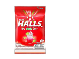 Halls Red Lemon Soda Candy 22.4 g.