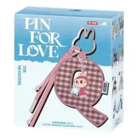 Set of 2 Pop Mart The Monsters Labubu Pin for Love Letter Pendant Sealed Case  