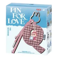Set of 2 Pop Mart The Monsters Labubu Pin for Love Letter Pendant Sealed Case  