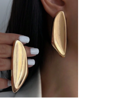 Simple geometric metal earrings, gold and silver, vintage style jewelry parts, ideal accessories set for matching women's daily costumes Simple geometric metal earrings, gold and silver, vintage style jewelry parts, ideal accessories set for matching women's daily costumes