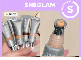 SHEGLAM Bright Eyes Cooling Concealer-Nude Cooling Metal Applicator Matte Liquid Concealer Long Lasting Brightening Color Corrector