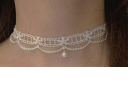 1pcs lace and Pearl shocker necklace elegant smooth necklace suitable for daily wear holiday wedding