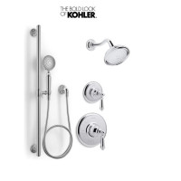 Kohler Artifacts Pressure-Balanced Shower System with Shower Head, Hand Shower, and Valve