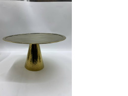 Round Shape Copper Brass 1 Tier Cake Stand Desert Holder Round Shape Copper Brass 1 Tier Cake Stand Desert Holder