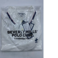 Men's white collar polo shirt