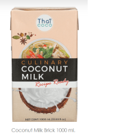 Set of 5 Thai Coco: Coconut Milk Brick 1000 ml.