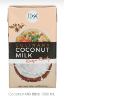 Set of 5 Thai Coco: Coconut Milk Brick 1000 ml.