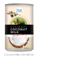 Set of 2 Thai Coco: Coconut Milk CAN 400 ml.