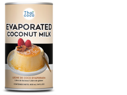 Set of 2 THAI COCO LECHE DE COCO EVAPORADA – EVAPORATED COCONUT MILK 400 ML