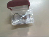 Jewelry, wire ring with a stone in a gift box