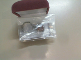 Jewelry, wire ring with a stone in a gift box