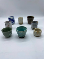 Set of 8 Glass, Japanese hot tea glass Set of 8 Glass, Japanese hot tea glass