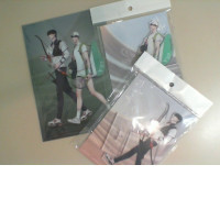 Set of 2 acrylic stands + 1 plastic envelope, size A5