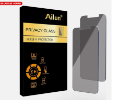 Ailun Privacy Screen Protector for iPhone 16e / 14 / 13 / Black