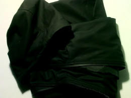 black raincoat