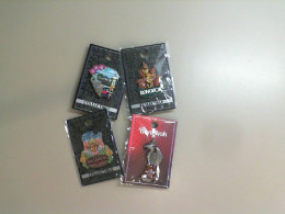 Set of 4 clothing pins, Hard Rock Cafe Set of 4 clothing pins, Hard Rock Cafe