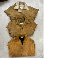 Set of 3 SEARS Vintage Western All Red Suede Jacket