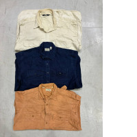 Set of 3 Vintage Ping Mens Large L Blue Check Pima Cotton Polo Shirt UV Protection 