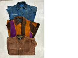 Set of 3 ROBERT LEWIS Vintage Buttoned Suede Jacket