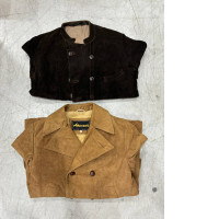 Set of 2 Vintage 70s Broadway Silk Suede Jacket