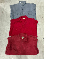 Set of 3 Vintage 90s Eddie Bauer Made in USA Soft Chamois Long Sleeve Heavyweight Flannel Board 