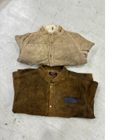 Set of 2 NUBUCK ROCKABILLY Suede Bomber Coat