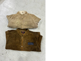 Set of 2 NUBUCK ROCKABILLY Suede Bomber Coat