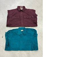 Set of 2 Vintage 1960s Gander Mountain cotton chamois buttons, made in the USA.