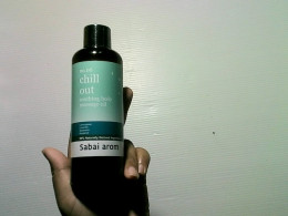 Relaxing body massage oil from Sabai Arom