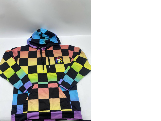 Rainbow pattern hooded sweatshirt Rainbow pattern hooded sweatshirt