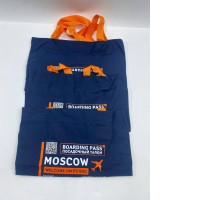 Set of 3 Blue cloth bag