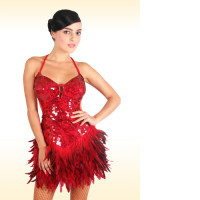 Concert dress for dancing, red