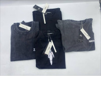 Set of 4 ZAHAVEC Men's black round neck t-shirt 