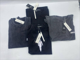 Set of 4 ZAHAVEC Men's black round neck t-shirt Set of 4 ZAHAVEC Men's black round neck t-shirt