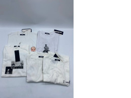 Set of 5 ZAHAVEC Men's white round neck t-shirt Set of 5 ZAHAVEC Men's white round neck t-shirt