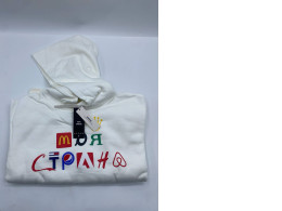 ZAHAVEC Men's white hooded sweatshirt