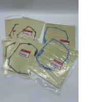 A set of 6 replacement gaskets for a Honda motorcycle.