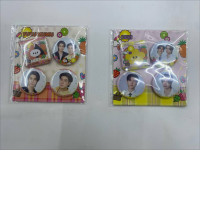 Set of 2 GMM TV Brooch