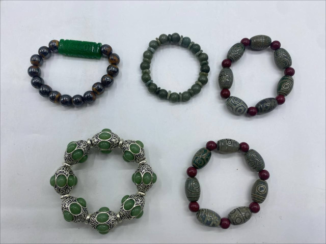 Set of 5 Big beaded bracelet for men Set of 5 Big beaded bracelet for men