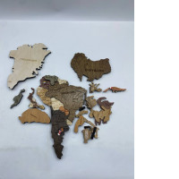 Wooden souvenir map