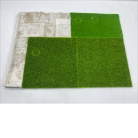 Handmade football field for board game