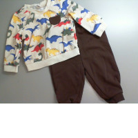 Children's suit, brown, jacket and pants