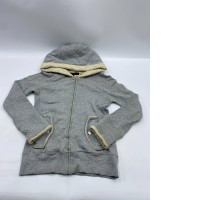 Women's gray hooded sweatshirt