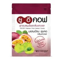 Set of 12 UECOF Herbal Candy, Passion Fruit Flavor 